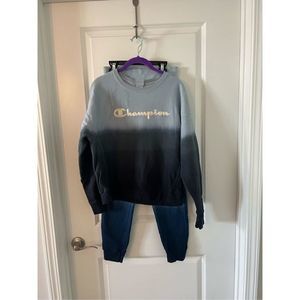 Champion tie-dyed sweat set